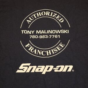BNWT Vintage 90s Snap-On Tools T-Shirt Navy Blue Men’s Large Fruit of the Loom